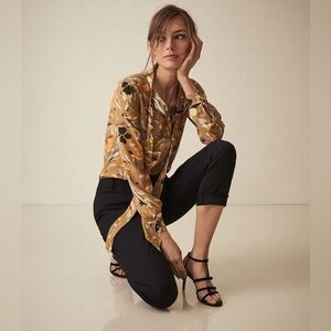 REISS Elisa Printed Blouse Size 10